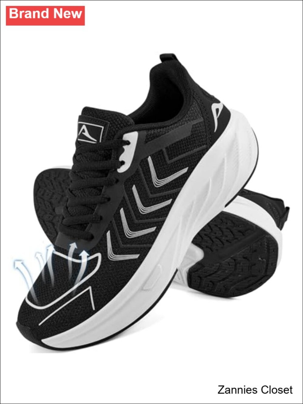 ✨HARENCE Womens Athletic Sneakers Breathable Mesh Non Slip Walking Gym Tennis